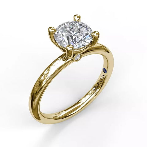 FANA Classic Round Cut Solitaire Engagement Ring