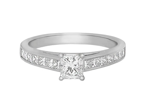 Complete White Gold Engagement Ring