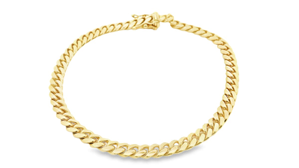 Solid Miami Cuban Link Bracelet