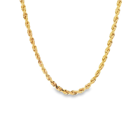 DIAMOND CUT ROPE CHAIN 22