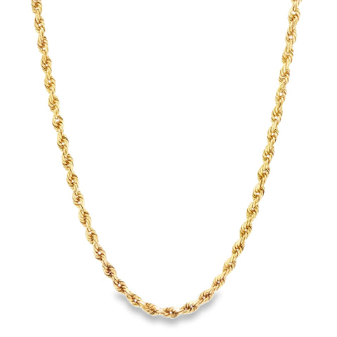 DIAMOND CUT ROPE CHAIN 20