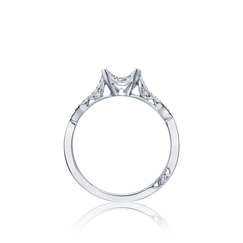 Tacori 18k White Gold Ribbon Diamond Wedding Band (0.07 CTW)