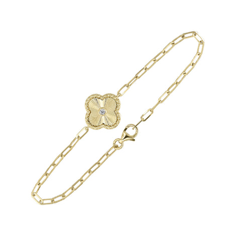 10k Yellow Gold Bracelet 0.04CTW