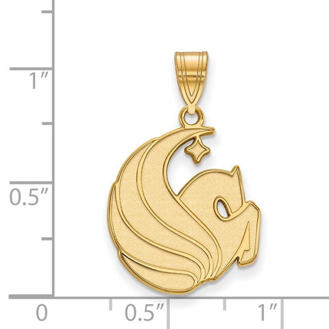 10k Gold LogoArt University of Central Florida Pegasus Large Pendant