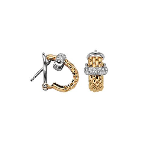 Fope VENDOME Leverback Diamond Hoops