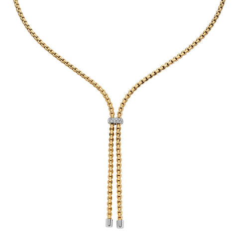 Fope Diamond Lariat Necklace