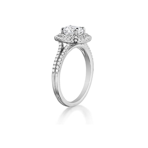 Henri Daussi Cushion Collection Diamond Ring Setting (0.40 CTW)