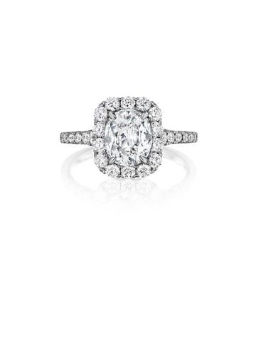 Henri Daussi Cushion Collection Diamond Ring Setting (0.80 CTW)