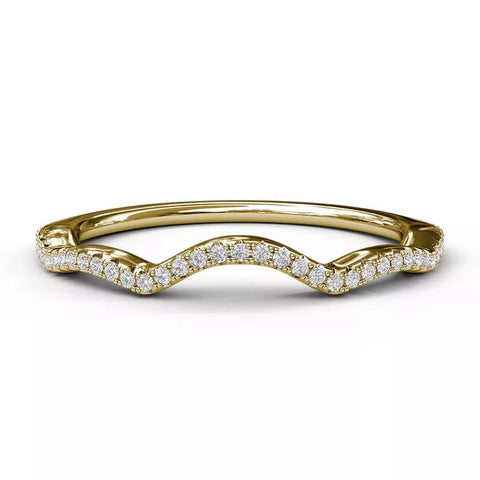 FANA Diamond Wedding Band Gold 4