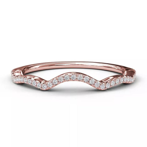 FANA Diamond Wedding Band Rose 4