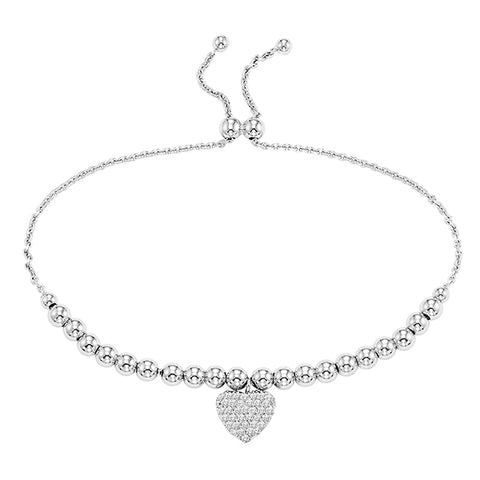 Heart Bolo Bracelet