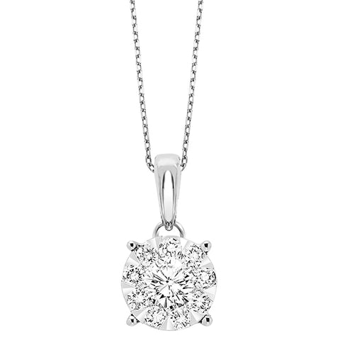 14K Diamond Pendant (0.50 CTW)