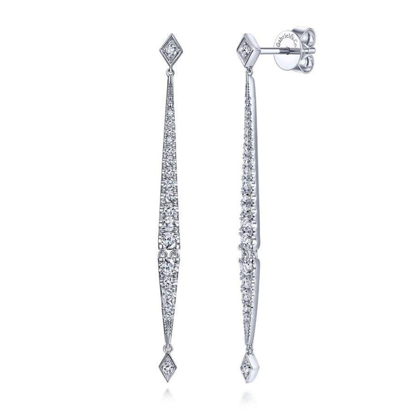 Gabriel & Co. Kaslique White Gold Earrings (0.62 CTW)