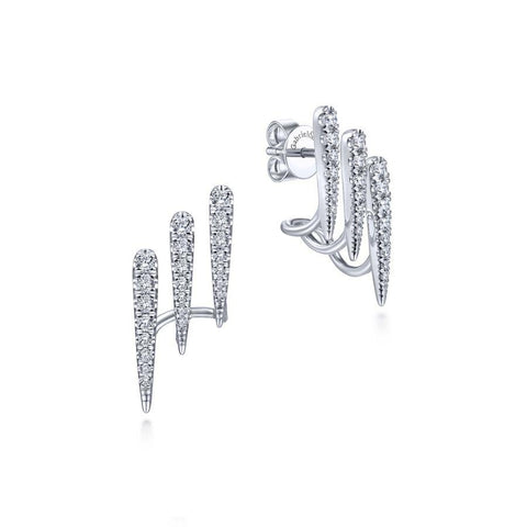 Gabriel & Co. Kaslique White Gold Earrings (0.61 CTW)