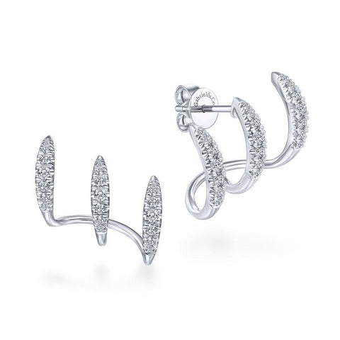 Gabriel & Co. Kaslique White Gold Earrings (0.52 CTW)