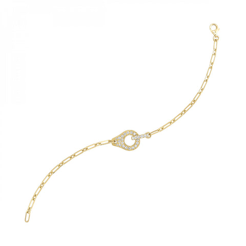 14K Chain Link Diamond Fashion  Bracelet (0.50CTW)