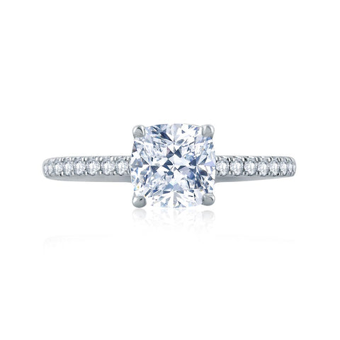 A.JAFFE Classics Cushion Diamond Engagement Ring Setting (0.27 ctw)