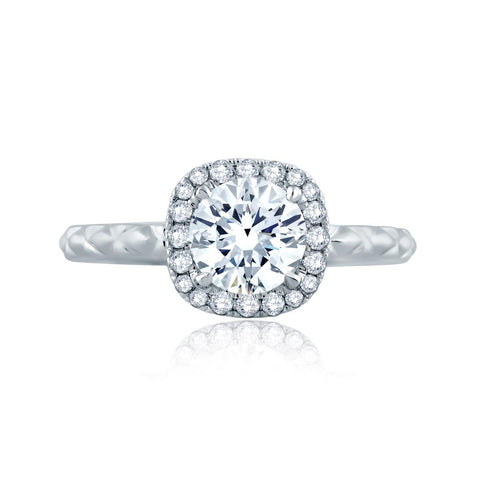 A.JAFFE Metropolitain Round Diamond Engagement Ring Setting (0.16 ctw)