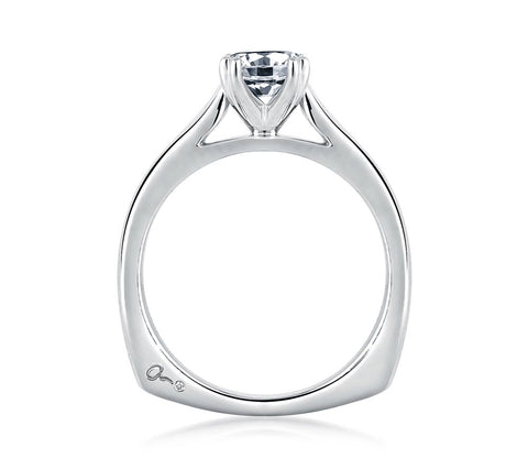 A.JAFFE Classics Round Diamond Solitaire Ring Setting