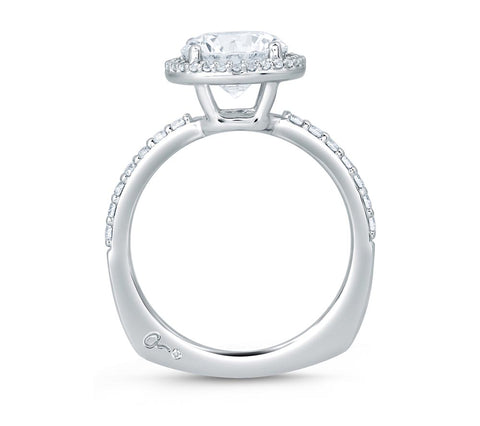 A.JAFFE Metropolitain Round Diamond Engagement Ring Setting (0.31 ctw)