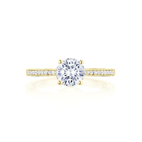 Tacori 14k Yellow Gold Coastal Crescent Collection Classic Engagement Ring Setting 0.14CTW