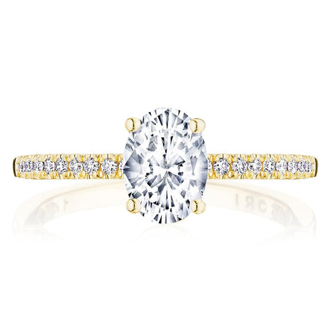 Tacori 14k Yellow Gold Coastal Crescent Collection Classic Engagement Ring Setting 0.16CTW