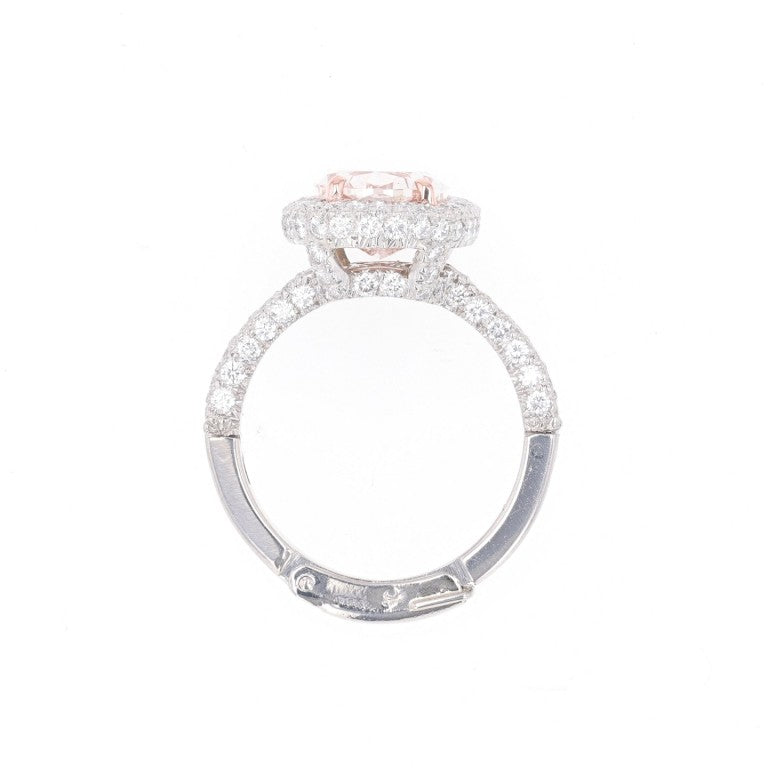 Natural Fancy Brown Pink VS2 Diamond Ring