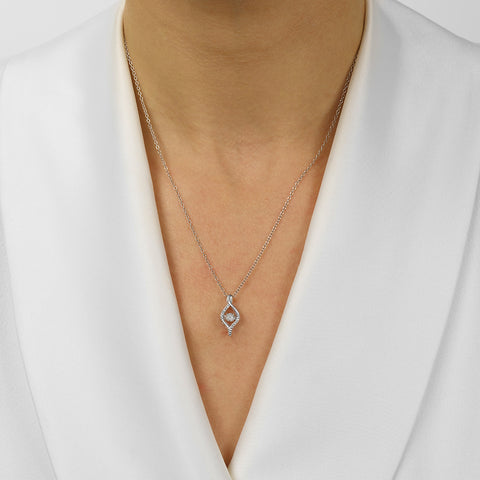 Silver Diamond ROL Pendant