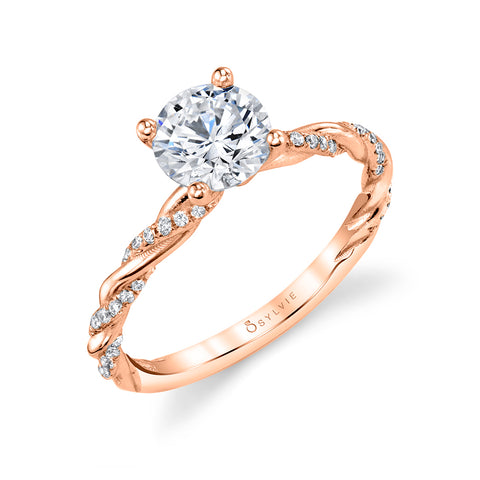 Sylvie Classic Twist Engagement Ring Setting