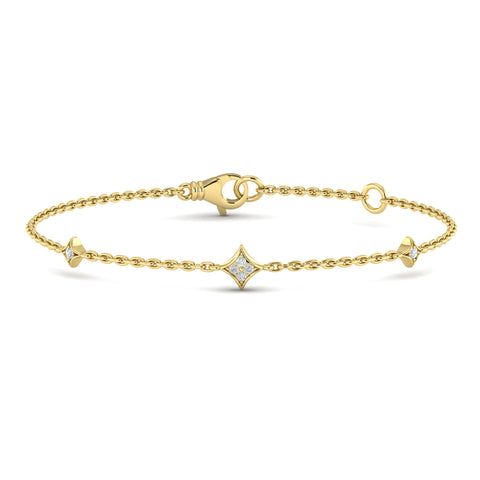 Vlora Estrella 14K Diamond Multi Vlora Star Bracelet (0.07CTW)