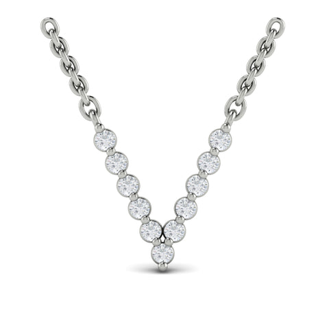 Vlora Amuleta 14K Diamond Initial Pendant Necklace (Approximately 0.2CTW)