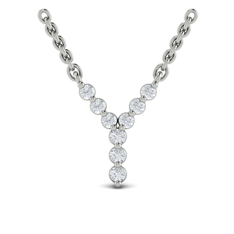 Vlora Amuleta 14K Diamond Initial Pendant Necklace (Approximately 0.2CTW)