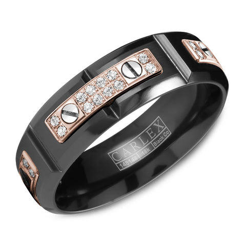 CARLEX Sport Mens Wedding Band WB-9587RB