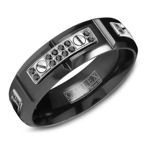 CARLEX Sport Mens Wedding Band WB-9587WBBD