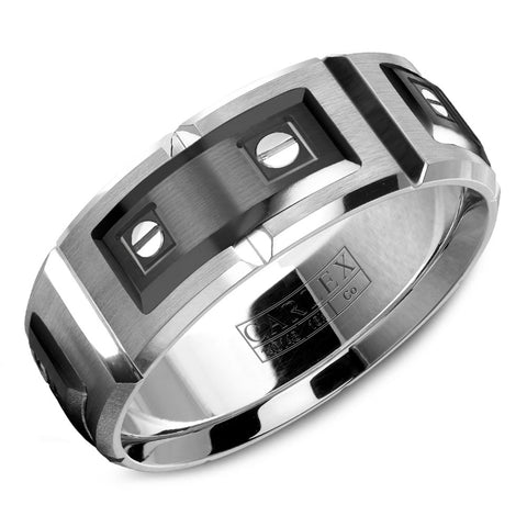 CARLEX Sport Mens Wedding Band WB-9854BW