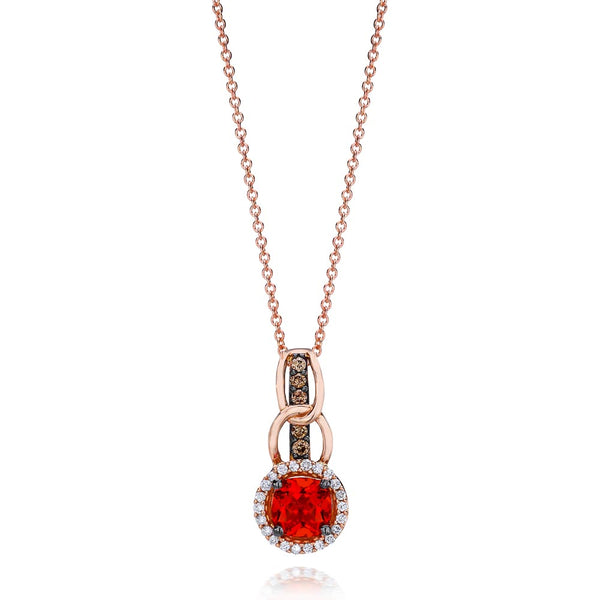 Le Vian® Chocolatier® 14k Strawberry Gold® Pendant .46 ctw