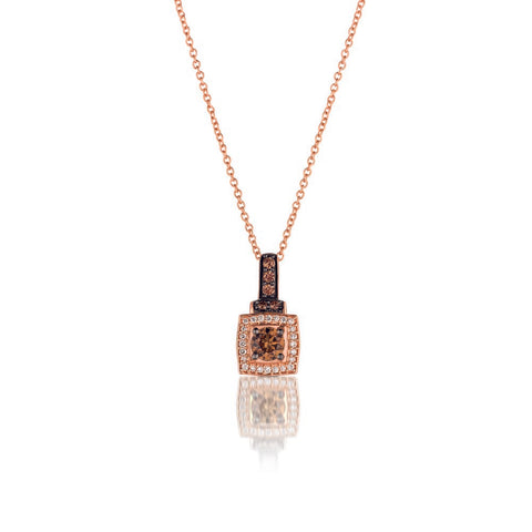 Le Vian® Chocolatier® 14K Strawberry Gold® Pendant .46 ctw