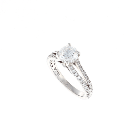 Round Complete Engagement Ring (1.20CTW)