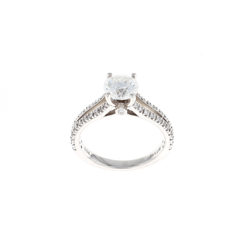 Round Complete Engagement Ring (1.20CTW)