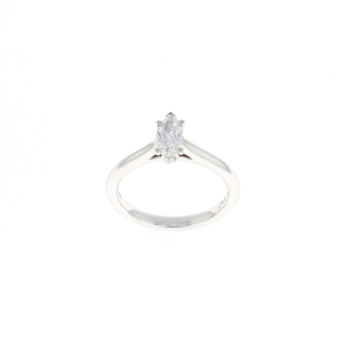 Marquis Solitaire Complete Engagement Ring (0.54CTW)