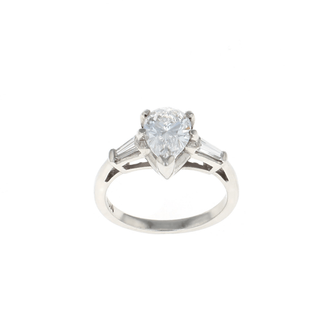 Pear Complete Engagement Ring (1.35CTW)