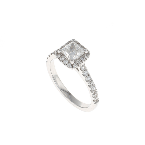 Cushion Halo Complete Engagement Ring (1.46CTW)