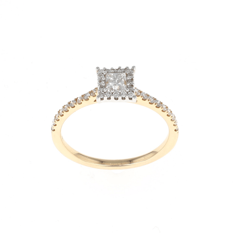 Princess Halo Complete Engagement Ring (0.52CTW)