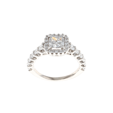 Princess Halo Complete Engagement Ring (0.90CTW)