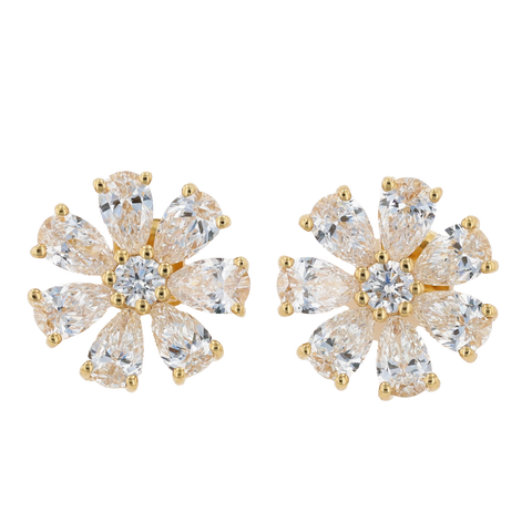 Flower Diamond Earrings