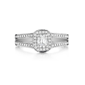 Henri Daussi Cushion Collection Diamond Ring Setting (0.8 CTW)