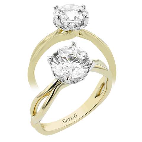 Simon G. Engagement Ring LR2945 WHITE 18K SEMI 2T